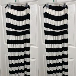 Pinstripes pencil maxi dress